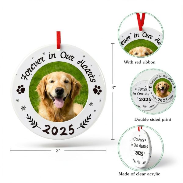 WaaHome Dog Memorial Ornament Acrylic Photo Frame Pet Loss-6