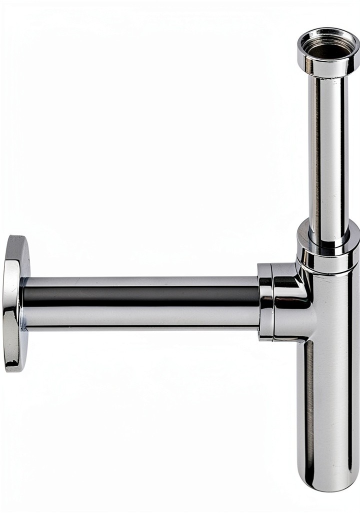 Remer Chrome P-Trap installed in a laboratory setting