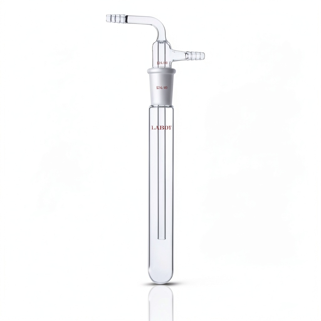 Laboy vacuum trap with borosilicate glass and hose connections