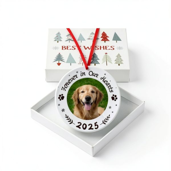WaaHome Dog Memorial Ornament Acrylic Photo Frame Pet Loss-5