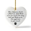 Ceramic Pet Memorial Heart Ornament Keepsake Gift Box-4