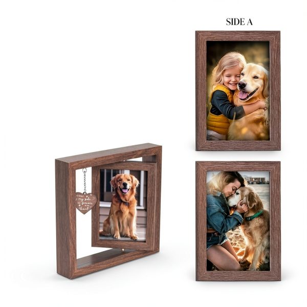 X-partner Pet Memorial Frame Rotating Double-Sided Design-1