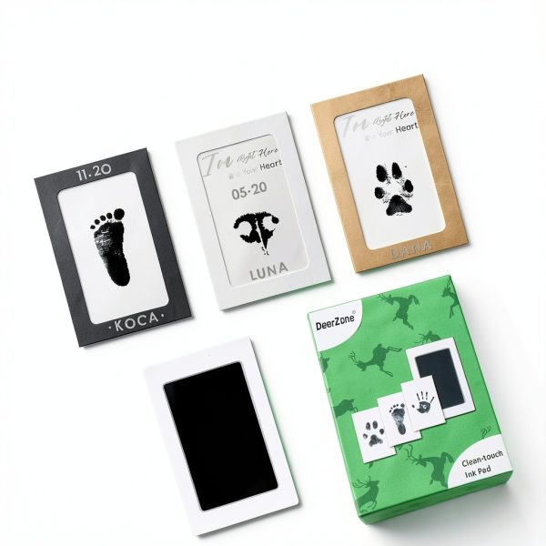 DeerZone Inkless Pet Paw Print Kit Safe Keepsake for Dogs-7