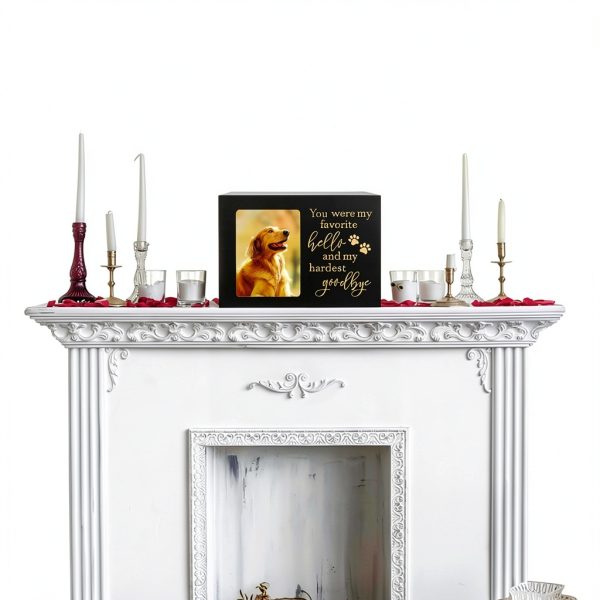 DGDCDV Pet Urn Pinewood Memorial Photo Display Keepsake-4