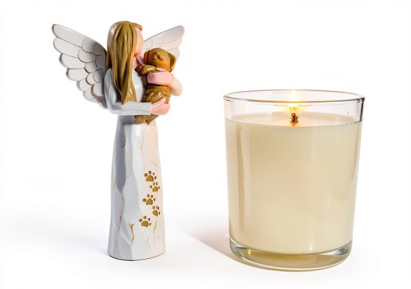 Waifugal Dog Memorial Resin Angel Statue Pet Loss Gift-1