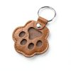 Aanqilze Pet Fur Keepsake Keychain Leather Paw Design-1