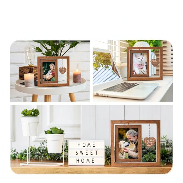 X-partner Pet Memorial Frame Rotating Double-Sided Design-3