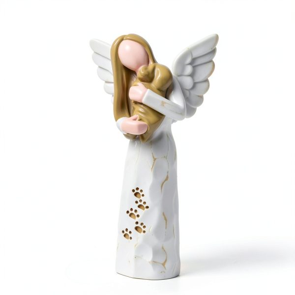 Waifugal Dog Memorial Resin Angel Statue Pet Loss Gift-3