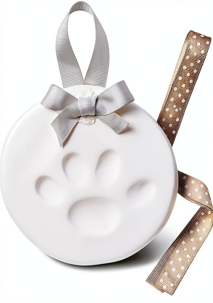 'Pearhead Paw Print Kit with materials laid out on a table'
