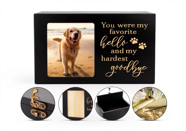 DGDCDV Pet Urn Pinewood Memorial Photo Display Keepsake-2