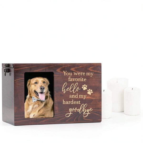 DGDCDV Pet Urn Premium Pinewood Memorial Photo Display-3