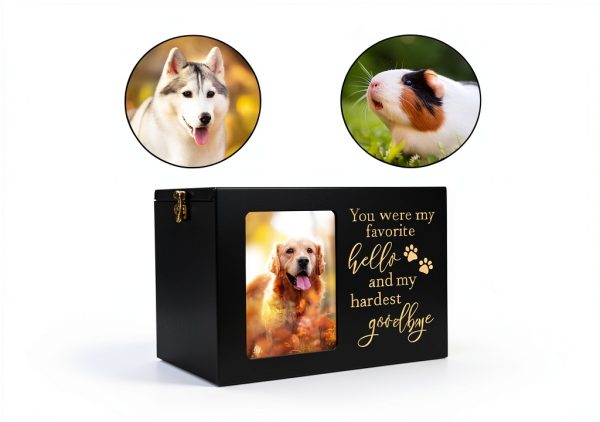DGDCDV Pet Urn Pinewood Memorial Photo Display Keepsake-3