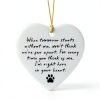 Ceramic Pet Memorial Heart Ornament Keepsake Gift Box-3