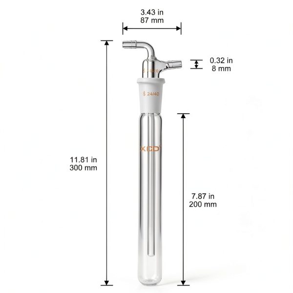 XCD Vacuum Cold Trap Lab Glassware Heavy Wall Construction-1