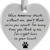 Ceramic Pet Memorial Heart Ornament Keepsake Gift Box-0