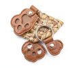 Aanqilze Pet Fur Keepsake Keychain Leather Paw Design-2