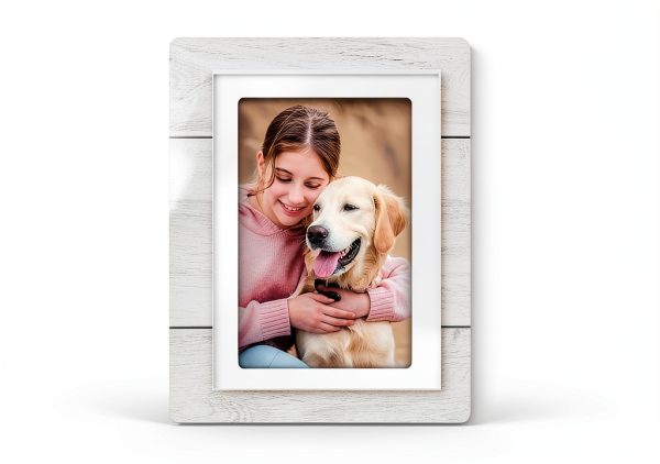 Milcier Pet Memorial Frame Wood Acrylic Loss of Dog Gift-5