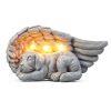 iHeartDogs Solar Pet Memorial Garden Angel Statue Light-0