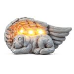 iHeartDogs Solar Pet Memorial Garden Angel Statue Light-0