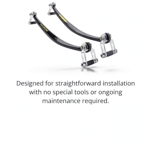 SuperSprings SSA13 Leaf Spring Bars for Chevy/Ford Trucks - Shackles-3